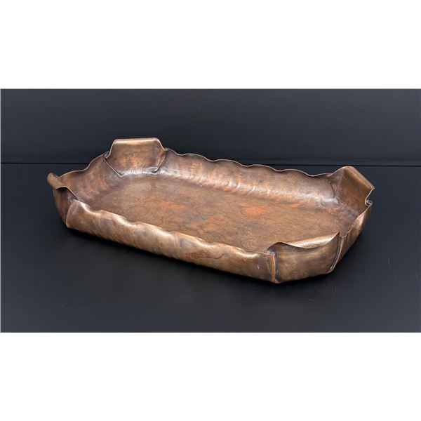 Arts & Crafts Hammered Copper Craftsmen 827 Tray
