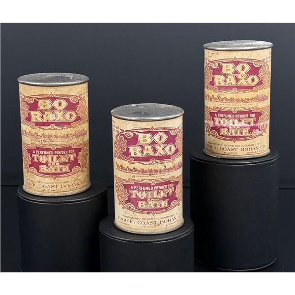 Bo Raxo Pacific Coast Borax Company Tins