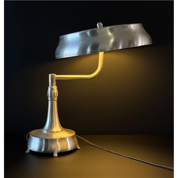 Industrial Machine Age Flying Saucer Lamp