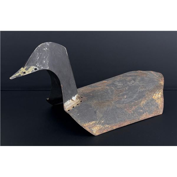 Folk Art Metal Duck Decoy
