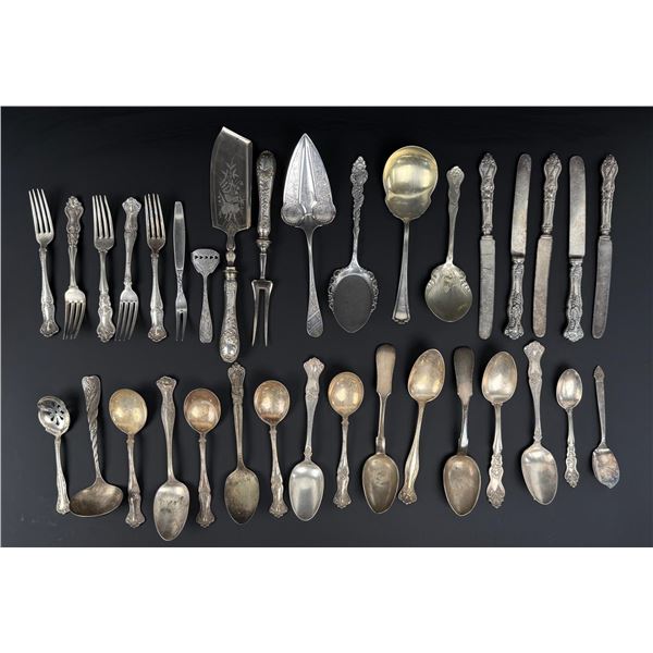 Antique Silver Plate Flatware & Utensils