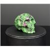Image 1 : Ruby Zoisite Skull Carving