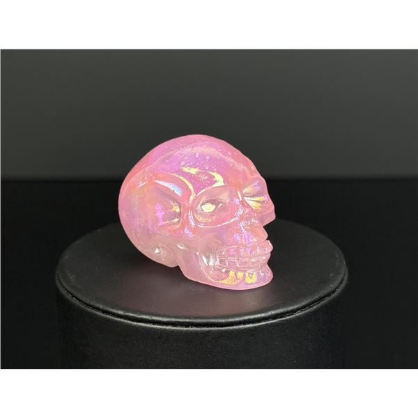 Aura Quartz Skull Carving