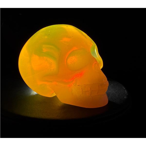Opalite Skull Carving