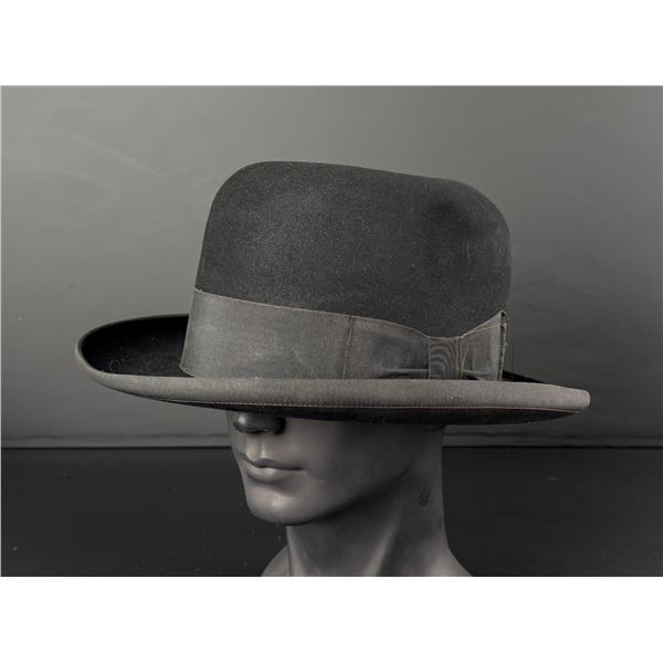 Lourenco and Santos Black Fedora Hat