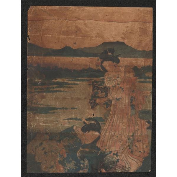 Japanese Chobunsai Eishi Woodblock Print