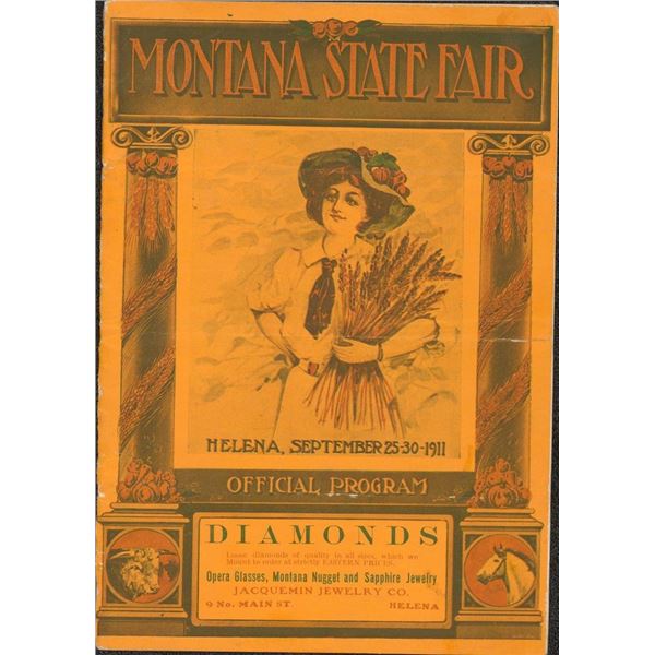1911 Montana State Fair Program