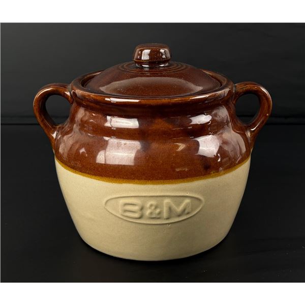 B&M Stoneware Baked Beans Crock Pot 0606