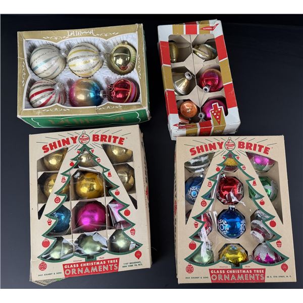 Shiny Brite Christmas Ornaments Bulbs