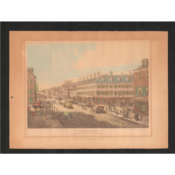 1834 Canal Street New York Chromolithograph