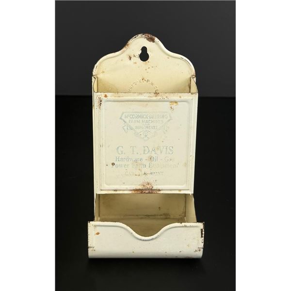 Carlyle Montana Ghost Town Matchbox Holder