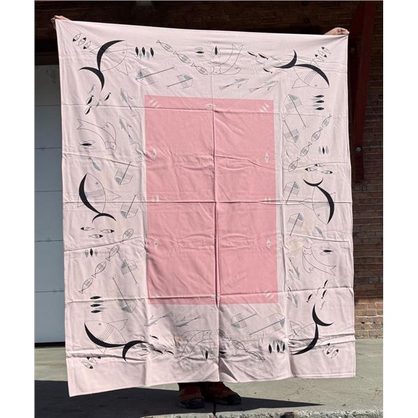 California Hand Prints Atomic Fish Tablecloth