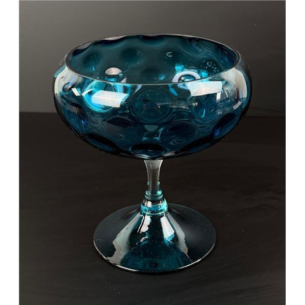 Empoli Blue Coin Dot Compote Candy Dish