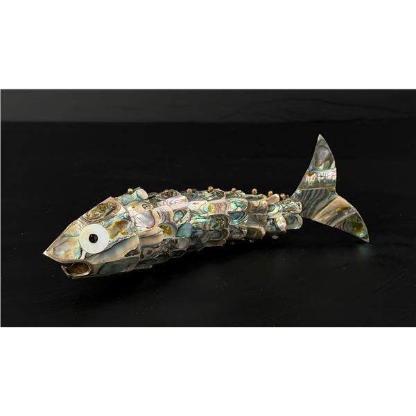 Abalone Shell Articulated Fish Bottle Opener