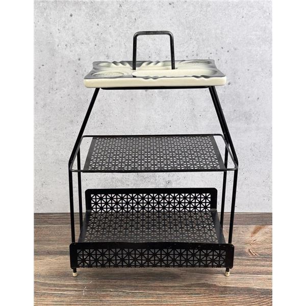 Mid Century Smoking Stand Magazine Rack