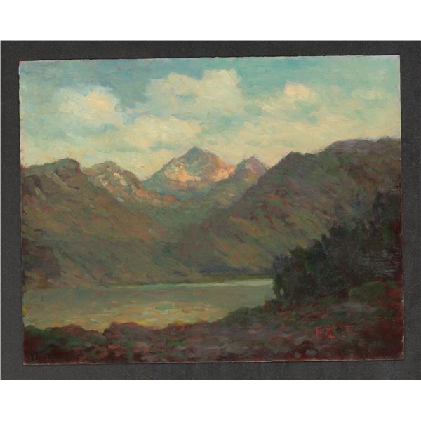 M West Signed Montana Landscape Painting