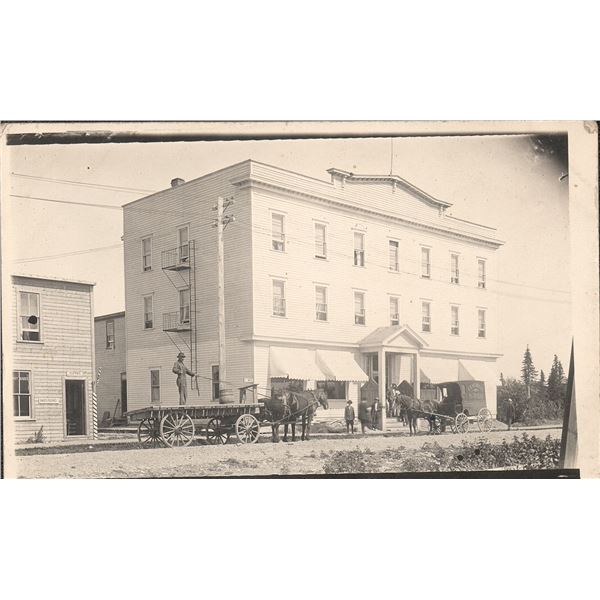 Hotel Saloon and Bakery RPPC Postcard