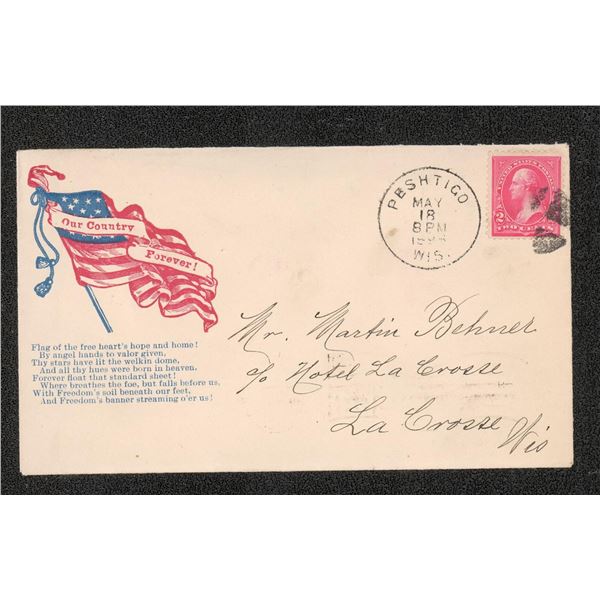 1898 Spanish American War Patriotic Cover