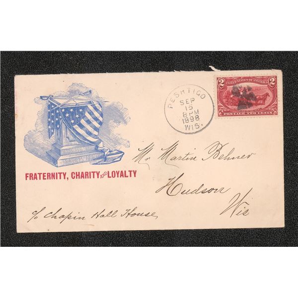 1898 Spanish American War Patriotic Cover
