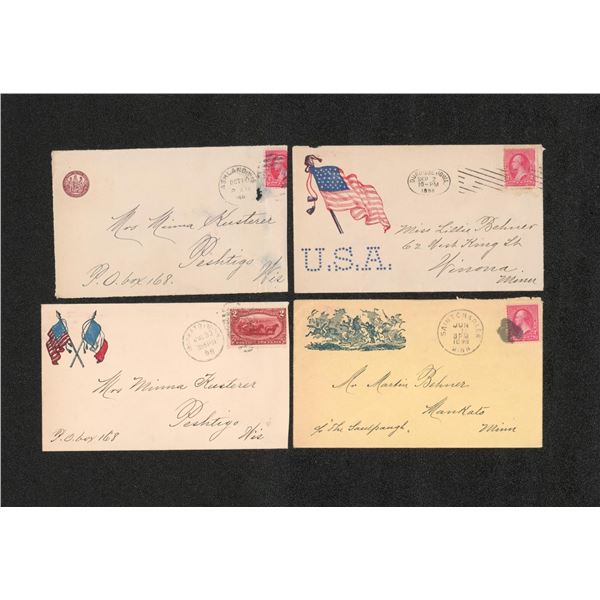 1898 Spanish American War Patriotic Covers