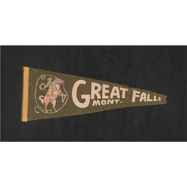 Great Falls Montana Souvenir Felt Pennant