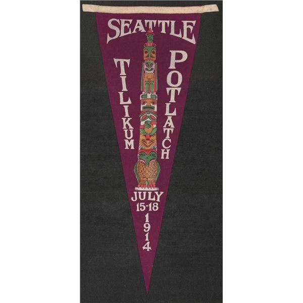 1914 Seattle Tilikum Potlatch Festival Pennant