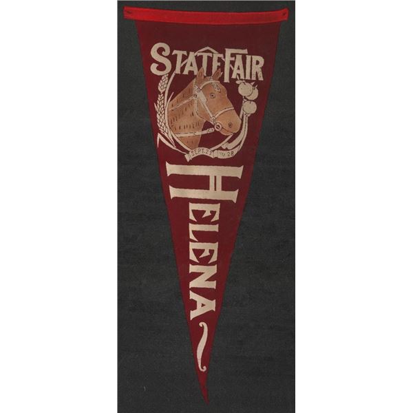 Helena Montana State Fair Souvenir Felt Pennant