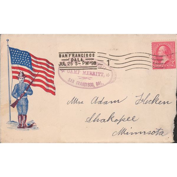 1898 Spanish American War Patriotic Cover