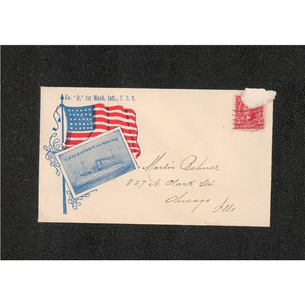 1898 Spanish American War Patriotic Cover