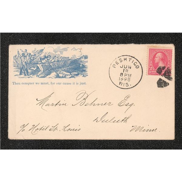 1898 Spanish American War Patriotic Cover