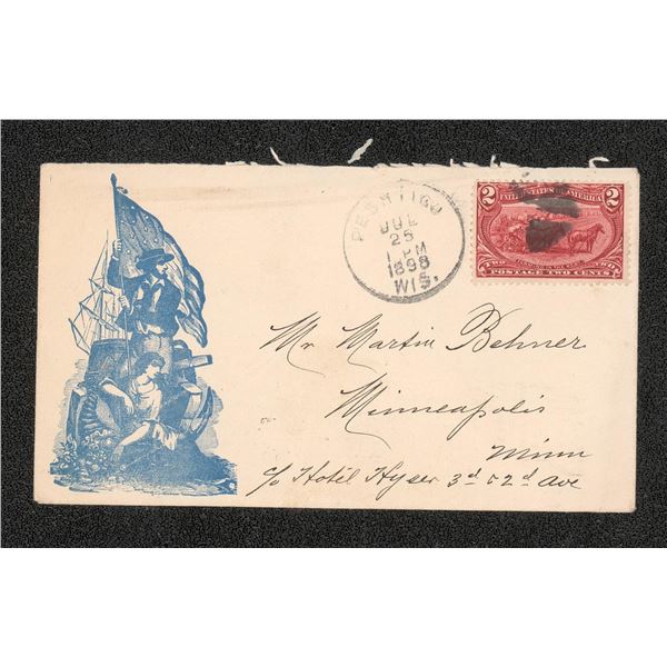 1898 Spanish American War Patriotic Cover