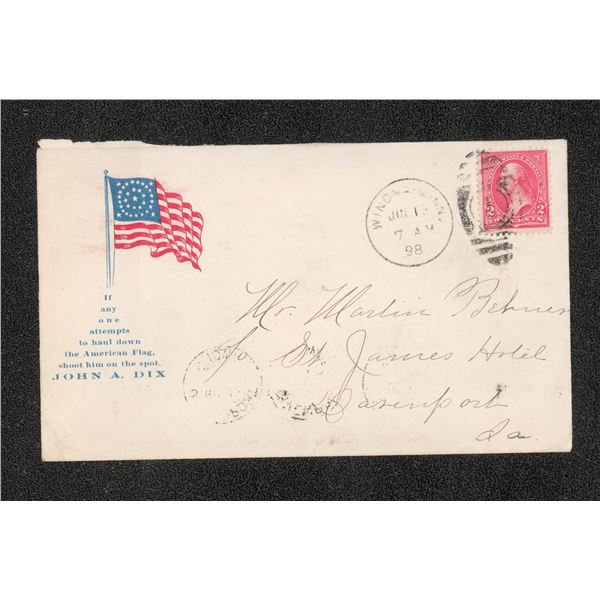 1898 Spanish American War Patriotic Cover