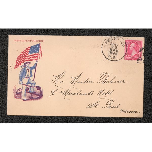 1898 Spanish American War Patriotic Cover