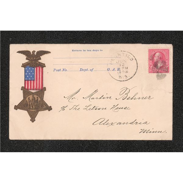 1898 Spanish American War Patriotic Cover