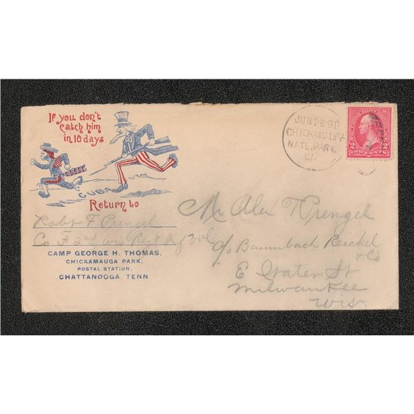 1891 Spanish American War Patriotic Cover
