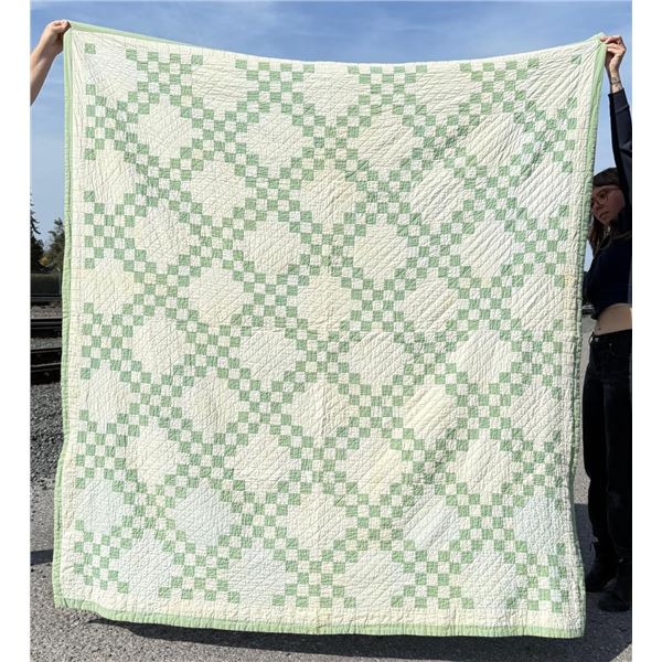 1930s Double Irish Chain Quilt