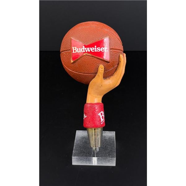 Budweiser Basketball in Hand Beer Tap Handle
