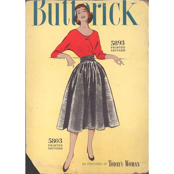 Butterick Skirt Pattern Counter Display Sign