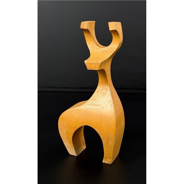 Del Zotto Studios Mid Century Wood Reindeer