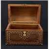 Image 2 : Custom Made Walnut Treasure Chest Lockbox Coffer
