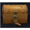 Image 1 : Custom Made Walnut Treasure Chest Lockbox Coffer
