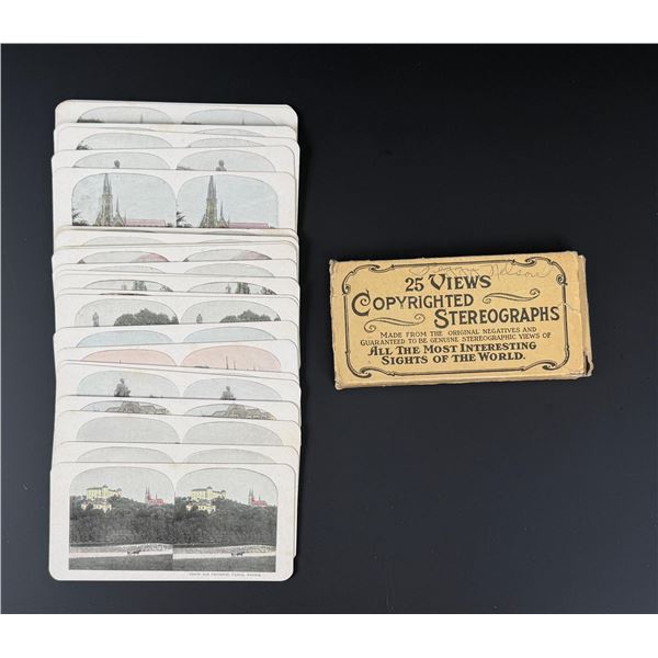 Collection of Hand Tinted Stereoviews