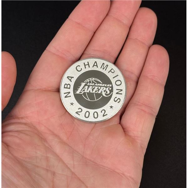 LA Lakers 2002 NBA Champions .999 Silver Coin