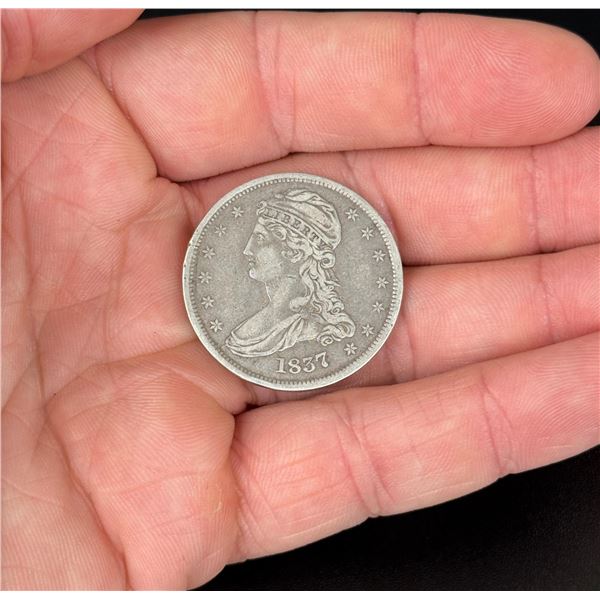 1837 Capped Bust Silver Half Dollar
