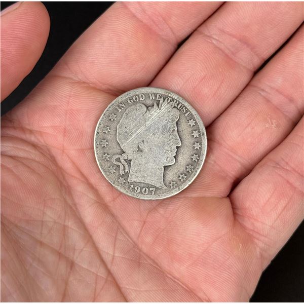 1907 O Barber Silver Half Dollar