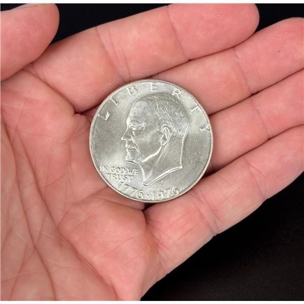 Eisenhower Bicentennial Clad Silver Dollar