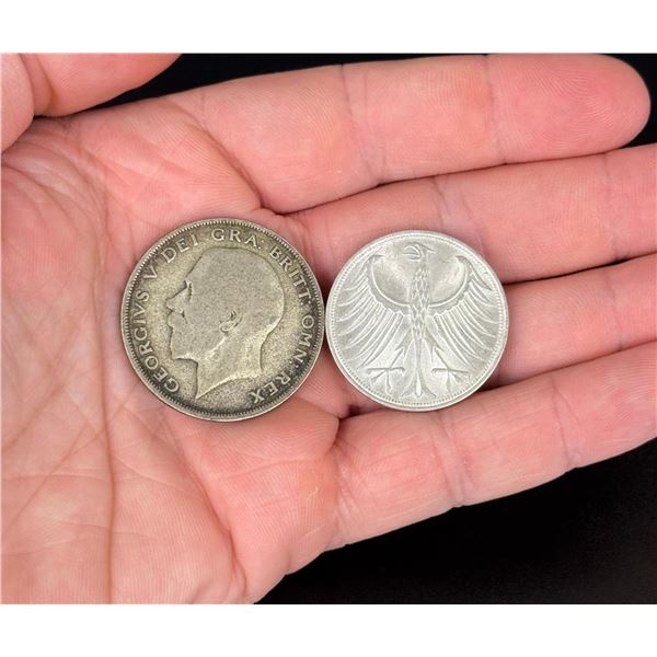 British and German Silver Coins