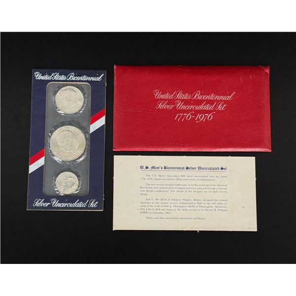 1976 US Bicentennial Silver Uncirculated Set