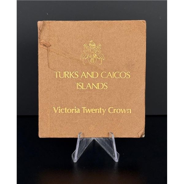 1976 Turks & Caicos 20 Crown Silver Coin
