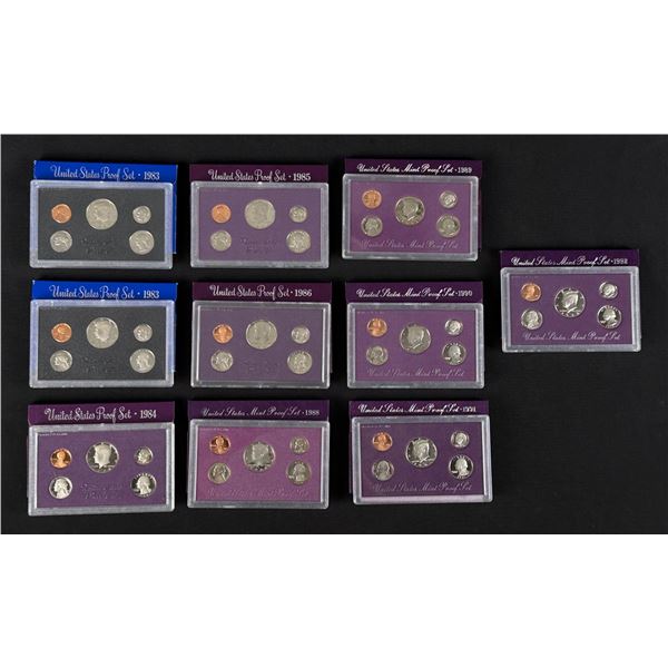 Collection of US Coin Proof Sets